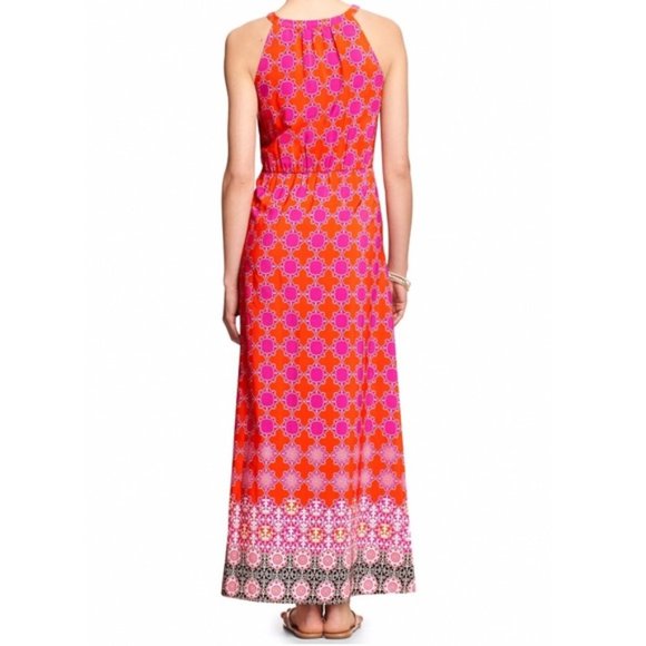 NWT Banana Republic Geometric Print Maxi Dress -12 - Picture 3 of 12